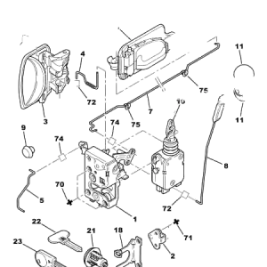 Klika Dveří Pravý Originál Citroen Peugeot Saxo 914474 Expresní Doručení