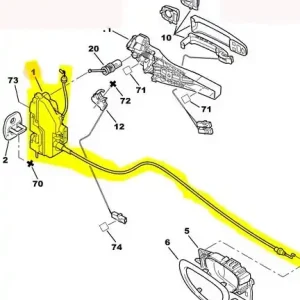 Výhodná Nabídka Zámek Dveří Levý Zadek Originál Peugeot 307 9137A0
