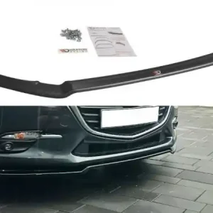 Poslední Šance Maxton Design Spoiler předního nárazníku Mazda 3 Mk3 Facelift - černý lesklý lak MA-3-3F-FD1G