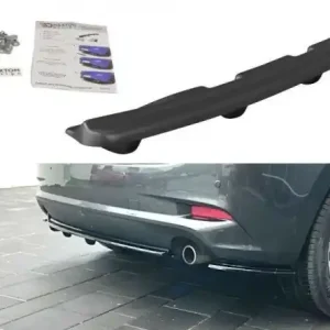 Doprava Zdarma Maxton Design Spoiler zadního nárazníku s příčkami Mazda 3 Mk3 Facelift - texturovaný plast MA-3-3F-RD1+RD2T
