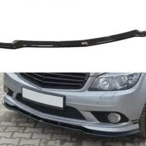 Doprava Zdarma Maxton Design Spoiler předního nárazníku Mercedes C W204 AMG-Line - černý lesklý lak ME-C-204-AMGLINE-FD1G