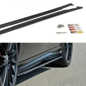 Finální Výprodej Maxton Design Prahové lišty Mercedes CLA (C117) AMG/AMG-Line Facelift - texturovaný plast ME-CLA-117F-AMG-SD1T