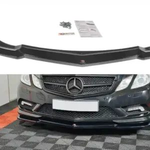 Jen Po Omezenou Doba Maxton Design Spoiler předního nárazníku Mercedes E W212 Coupe AMG-Line - texturovaný plast ME-E-207-AMGLINE-C-FD1T