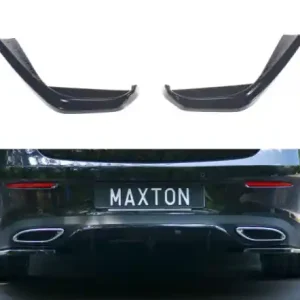 Značkový Maxton Design Boční lišty zadního nárazníku Mercedes E AMG-Line W213 Coupe - černý lesklý lak ME-E-213-AMGLINE-C-RSD1G