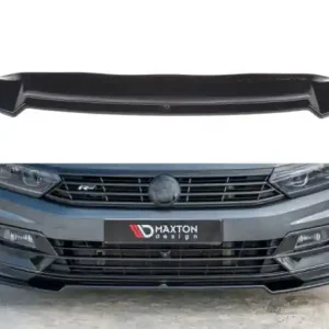 Pouze Dnes Maxton Design Spoiler předního nárazníku VW Passat B8 R-Line V.2 - černý lesklý lak VW-PA-B8-RLINE-FD2G
