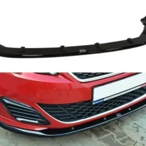 Horká Nabídka Maxton Design Spoiler předního nárazníku Peugeot 308 GTI Mk2 V.2 - černý lesklý lak PE-308-GTI-FD2G