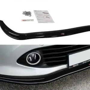 Rychlé Dodání Maxton Design Spoiler předního nárazníku Renault Clio Mk4 - černý lesklý lak RE-CL-4-FD1G
