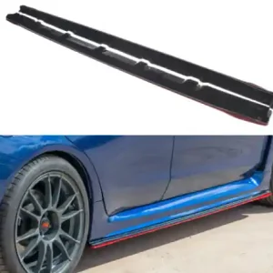 Pouze Dnes Maxton Design Prahové lišty Subaru WRX STI V.2 - karbon + červená SUIM4WRXSTI-SD2RRED+SD2C