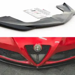 Ověřený Maxton Design Spoiler předního nárazníku Alfa Romeo 4C - černý lesklý lak AL-4C-FD1G