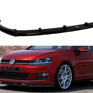 Dokud Zásoby Vydrží Maxton Design Spoiler předního nárazníku VW Golf VII R-Line - černý lesklý lak VW-GO-7-RLINE-FD1G