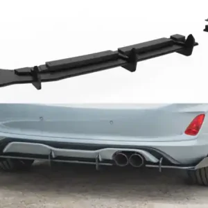 Cenový Hit Maxton Design Spoiler zadního nárazníku Racing s křidélky Ford Fiesta ST Mk8 - matná červená FOFI8STCNC-RS1BRB+RSF1A