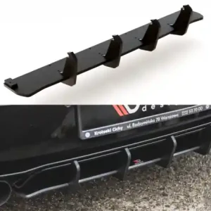 Autentický Maxton Design Zadní difuzor VW Golf Mk7 GTI TCR - černá VWGO7FGTITCRCNC-RS1B