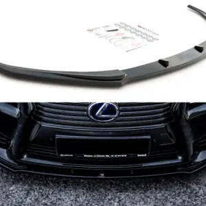 Akční Nabídka Maxton Design Spoiler předního nárazníku Lexus LS Mk4 Facelift - černý lesklý lak LE-LS-4F-FD1G