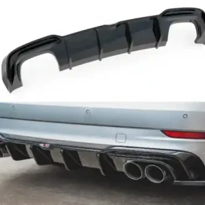 Nová Kolekce Maxton Design Spoiler zadního nárazníku Audi S3 8V Sedan Facelift - texturovaný plast AU-S3-3F-S-RS1T