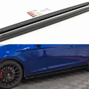 Dokud Zásoby Vydrží Maxton Design Prahové lišty Seat Leon (5F) Cupra - texturovaný plast SE-LE-3-CU-3D-SD1T