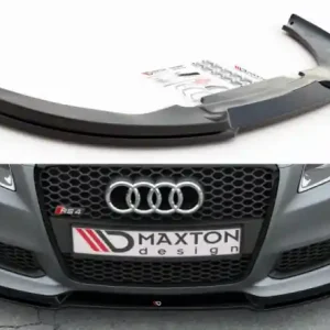 Sezónní Sleva Maxton Design Spoiler předního nárazníku Audi RS4 (B7) V.1 - karbon AU-RS4-B7-FD1C