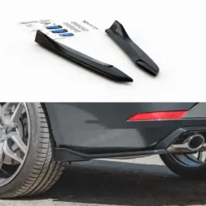 Sezónní Sleva Maxton Design Boční lišty zadního nárazníku Seat Leon (5F) Cupra Facelift V.3 - černý lesklý lak SE-LE-3F-CU-ST-RSD3G