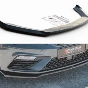 Sezónní Sleva Maxton Design Spoiler předního nárazníku Seat Leon (5F) Cupra Facelift V.7 - texturovaný plast SE-LE-3F-CU-FD7T