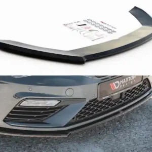 Odeslání Ihned Maxton Design Spoiler předního nárazníku Seat Leon (5F) Cupra Facelift V.4 - černý lesklý lak SE-LE-3F-CU-FD4G