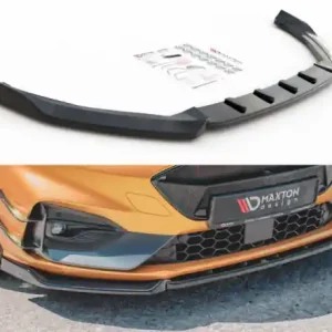 Nová Kolekce Maxton Design Spoiler předního nárazníku Ford Focus ST Mk4 V.7 - černý lesklý lak FO-FO-4-ST-FD1G