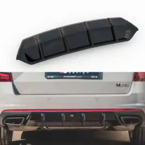 Značkový Maxton Design Spoiler zadního nárazníku Škoda Octavia III RS Liftback/Combi V.1 - karbon SK-OC-3-RS-RS1C