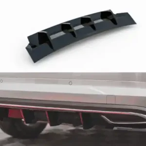 Dokud Zásoby Vydrží Maxton Design Zadní difuzor Škoda Kodiaq Sportline - černý lesklý lak SK-KO-1-SL-RS1G+RS1RG