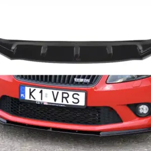 Akce Maxton Design Spoiler předního nárazníku Škoda Fabia II RS - černý lesklý lak SK-FA-2-RS-FD1G