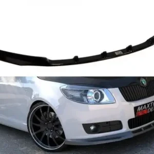 Značkový Maxton Design Spoiler předního nárazníku Škoda Fabia II - černý lesklý lak SK-FA-2-FD1G