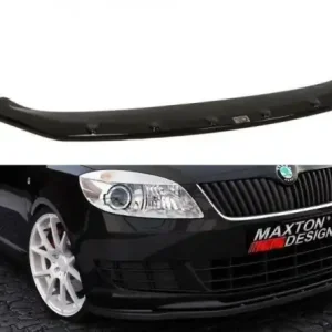 Doprava Zdarma Maxton Design Spoiler předního nárazníku Škoda Fabia II Facelift - texturovaný plast SK-FA-2F-FD1T