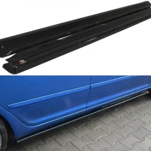 Sezónní Sleva Maxton Design Prahové lišty Škoda Octavia II RS - černý lesklý lak SK-OC-2F-RS-SD1G