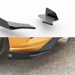 Jen Po Omezenou Doba Maxton Design Zesílené boční lišty zadního nárazníku Racing s křidélky Ford Focus Mk4 ST - lesklá červeno-černá FOFO4STCNC-RSD1BRB+RSF1G