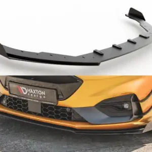 Akční Nabídka Maxton Design Zesílený spoiler předního nárazníku Racing s křidélky Ford Focus Mk4 ST - matná černá FOFO4STCNC-FD1B+FSF1A