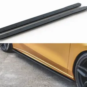 Víkendová Akce Maxton Design Zesílené prahové lišty Racing Ford Focus Mk4 ST - červeno-černá FOFO4STCNC-SD1BRB