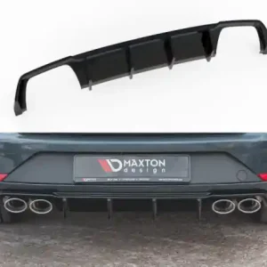 Akce Maxton Design Spoiler zadního nárazníku Seat Leon Mk3 Cupra Facelift V.3 (4 koncovky) - černý lesklý lak SE-LE-3F-CU-ST-RS2G-OO_OO