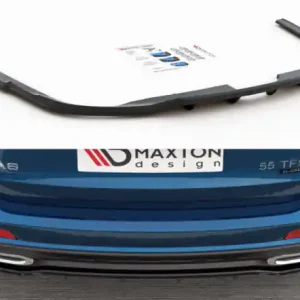 Zlevněný Maxton Design Lišta zadního nárazníku s žebrováním Audi A6 Avant C8 S-Line / S6 C8 Avant - černý lesklý lak AU-A6-C8-SLINE-RD1G+RD2G