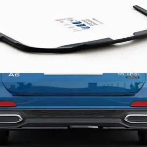 Pouze Dnes Maxton Design Lišta zadního nárazníku Audi A6 Avant C8 S-Line / S6 C8 Avant - karbon AU-A6-C8-SLINE-RD1C