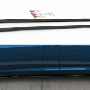 Sleva Maxton Design Prahové lišty Audi A6 C8 S-Line / S6 C8 - karbon AU-A6-C8-SLINE-SD1C