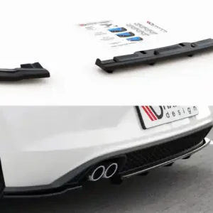 Jen Po Omezenou Doba Maxton Design Spoiler zadního nárazníku s žebrováním VW Polo Mk6 GTI - karbon VW-PO-6-GTI-RSD2C+RD1C