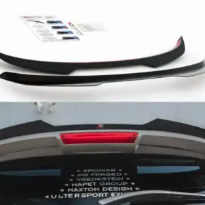 Rychlé Dodání Maxton Design Nástavec střešního spoileru Ford Fiesta ST Mk7 Black and White Edition - texturovaný plast FO-FI-7F-ST-CAP2T