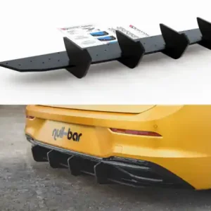 Akční Nabídka Maxton Design Zesílený zadní difuzor Racing VW Golf VIII V.2 - červeno-černá VWGO8CNC-RS2B+BRBI