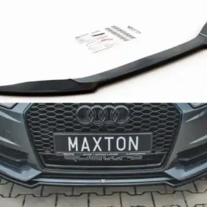 Nová Kolekce Maxton Design Spoiler předního nárazníku Audi S6 (C7) / A6 S-Line (C7) Facelift - texturovaný plast AU-S6-C7F-FD1T