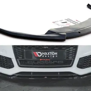 Horká Nabídka Maxton Design Spoiler předního nárazníku Audi RS6 C7 V.4 - černý lesklý lak AU-RS6-C7-FD4G