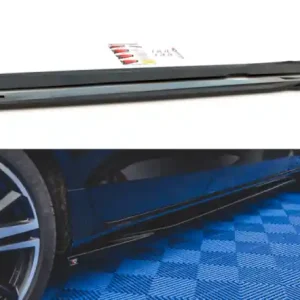 Omezená Nabídka Maxton Design Prahové lišty Volvo S60 Mk3 R-Design V.1 - karbon VO-S60-3-RDESIGN-SD1C