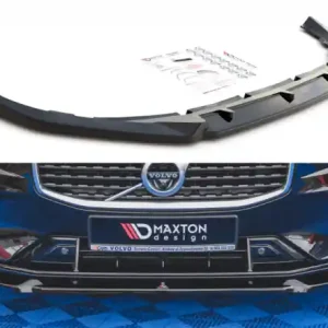 Novinka Maxton Design Spoiler předního nárazníku Volvo S60 Mk3 R-Design V.1 - karbon VO-S60-3-RDESIGN-FD1C