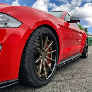 Víkendová Akce Maxton Design Prahové lišty Ford Mustang Mk6 Facelift - texturovaný plast FO-MU-6F-SD1T