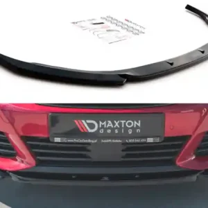 Rychlé Dodání Maxton Design Spoiler předního nárazníku Peugeot 308 GT Mk2 Facelift V.2 - černý lesklý lak PE-308-2F-GT-FD2G