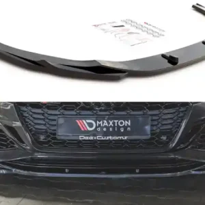 Značkový Maxton Design Spoiler předního nárazníku Audi RS5 (F5) Facelift V.3- texturovaný plast AU-RS5-2F-FD3T