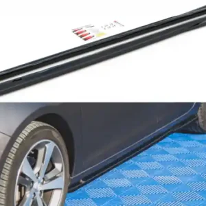 Značkový Maxton Design Prahové lišty Peugeot 308 Mk2 Facelift - texturovaný plast PE-308-2F-SD1T