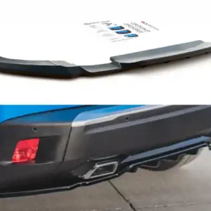 Tovární Cena Maxton Design Spoiler zadního nárazníku s žebrováním Peugeot 2008 Mk2 - černý lesklý lak PE-2008-2-RD1G+RD2G
