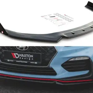 Top Prodej Maxton Design Spoiler předního nárazníku Hyundai I30N V.6 - černý lesklý lak HY-I30-3-N-FD6G+FSF